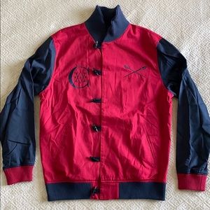 Black Scale MA-1 Flight Jacket Red Navy